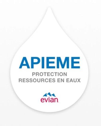 APIEME Evian logo - Partner of Danone Ecosystem